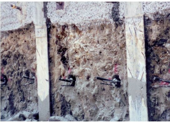 Shotcrete 타설 전 면정리